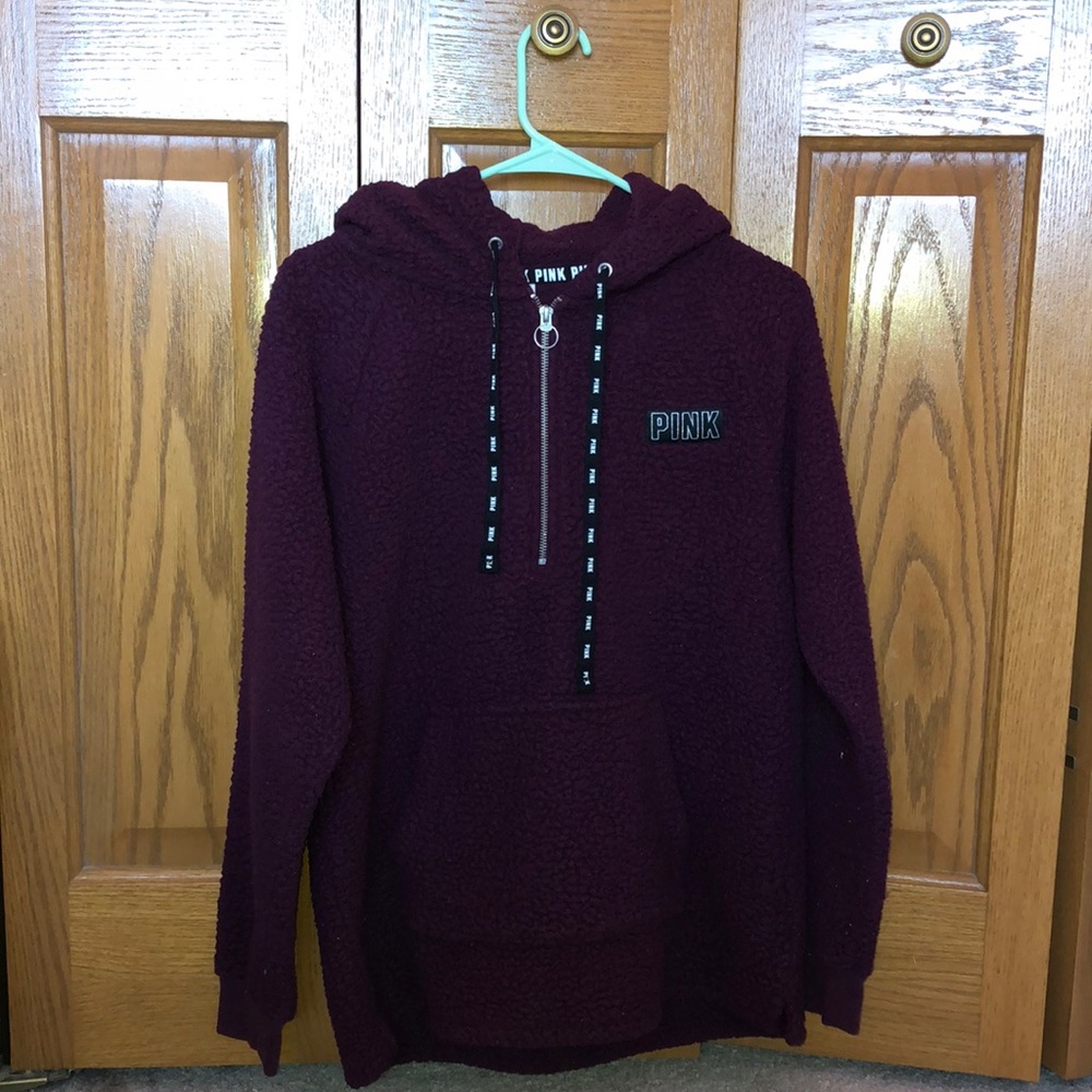 Victoria’s Secret Pink sherpa fleece hoodie